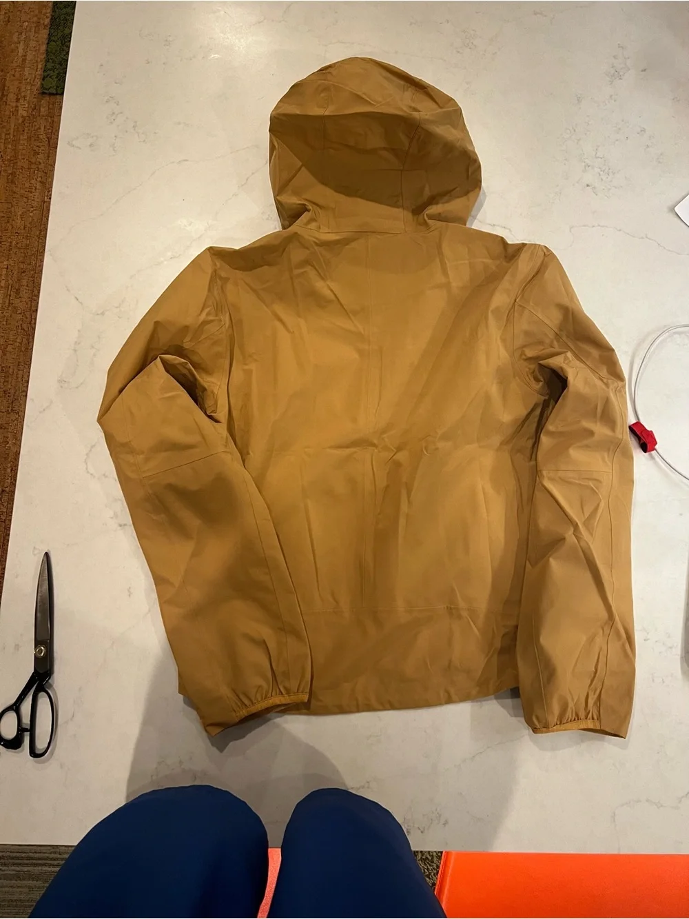 MM6 x Salomon GORE-TEX Hooded Windbreaker Color: Iced Coffee